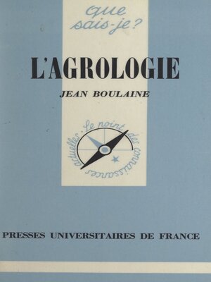 cover image of L'agrologie